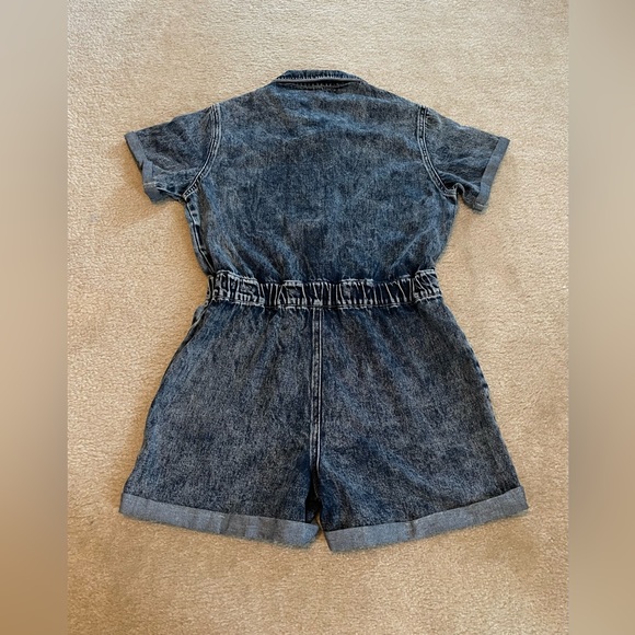 Kan Can Los Angeles Romper with Shorts - Blue Jean - Size: Large - Picture 8 of 9